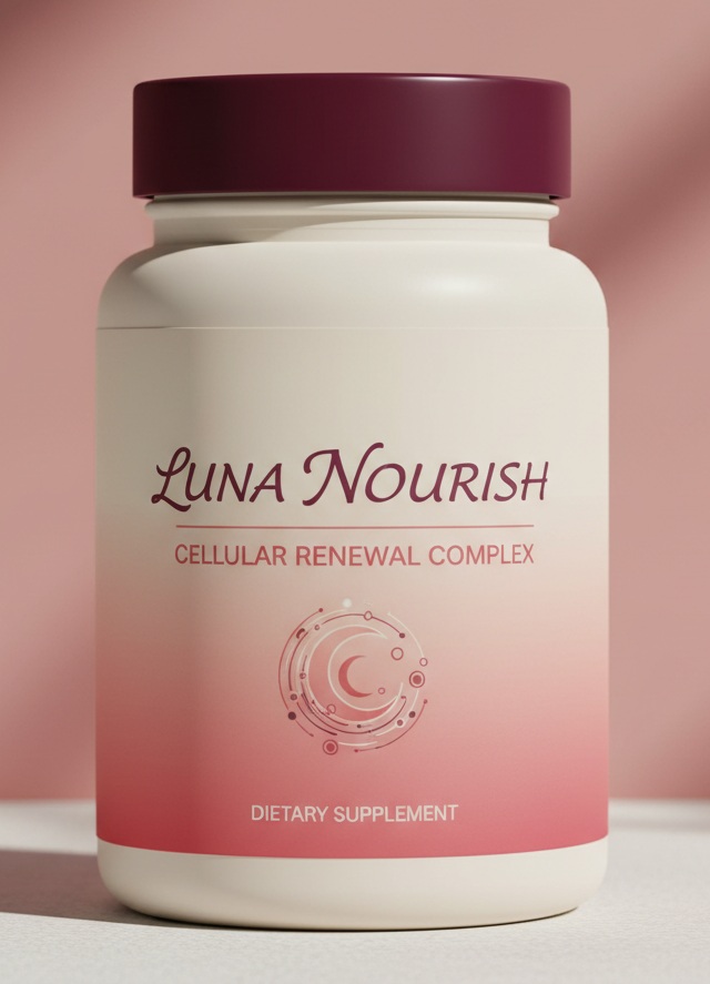 Luna Nourish plant-based wellness formula bottle